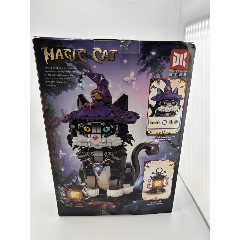 Magic Cat Building Blocks for Adult, Collectible Cat Model Set